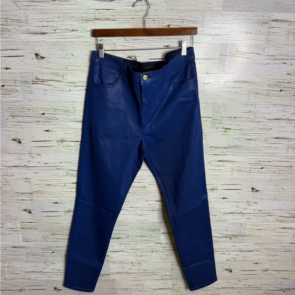 J Brand Maria High Rise Blueberry Coated Skinny indigo gloss NWT size 32 - Picture 1 of 10
